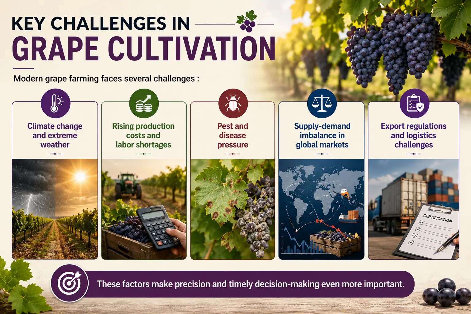 Key Challenges in Grape Cultivation